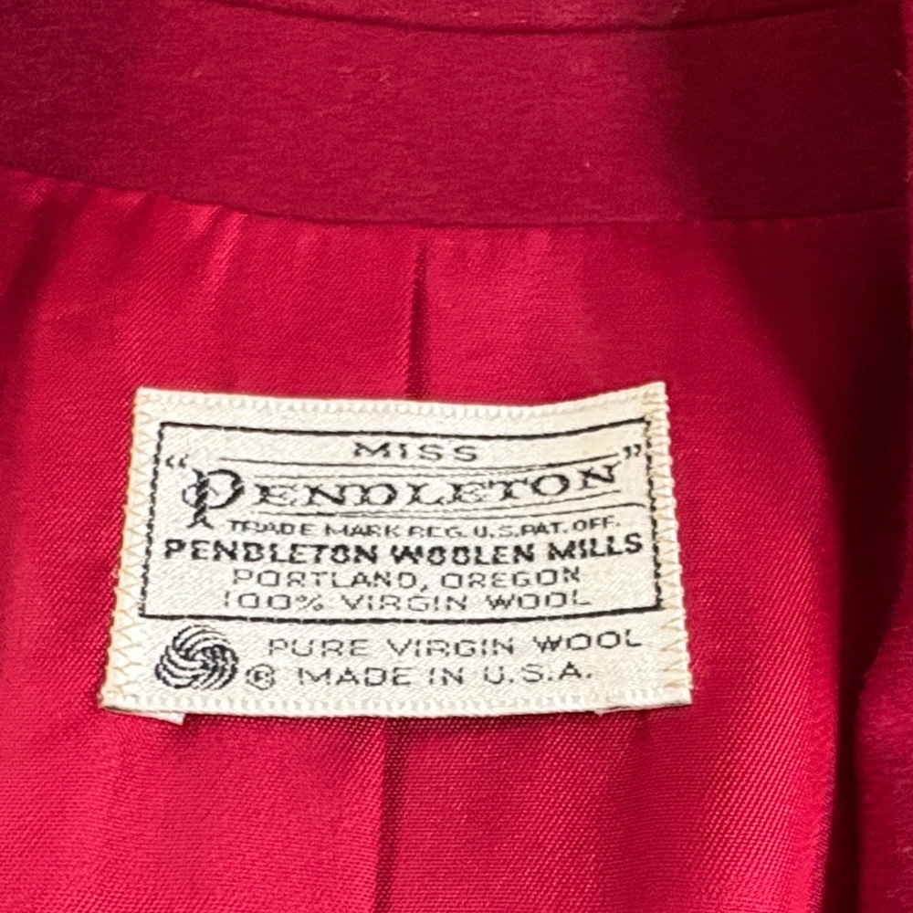 Pendleton Deep Red Women's Blazer - image 2